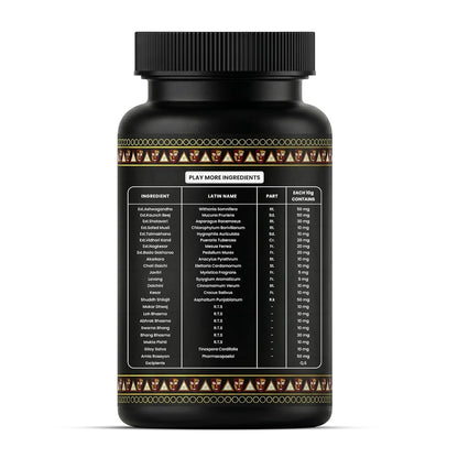 Original Play Mor Capsule African Herbs Premium, Natural Ingredients for Overall Health & Balanced Lifestyle | Play_mor african herbs - 150g