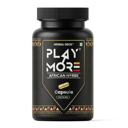 Original Play Mor Capsule African Herbs Premium, Natural Ingredients for Overall Health & Balanced Lifestyle | Play_mor african herbs - 150g