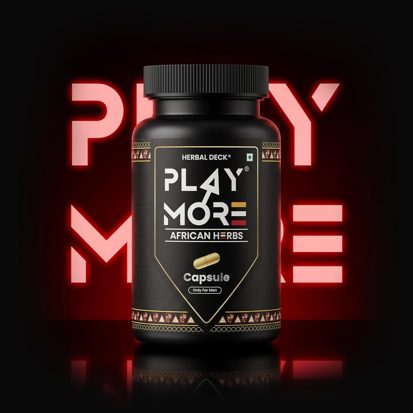 Original Play Mor Capsule African Herbs Premium, Natural Ingredients for Overall Health & Balanced Lifestyle | Play_mor african herbs - 150g
