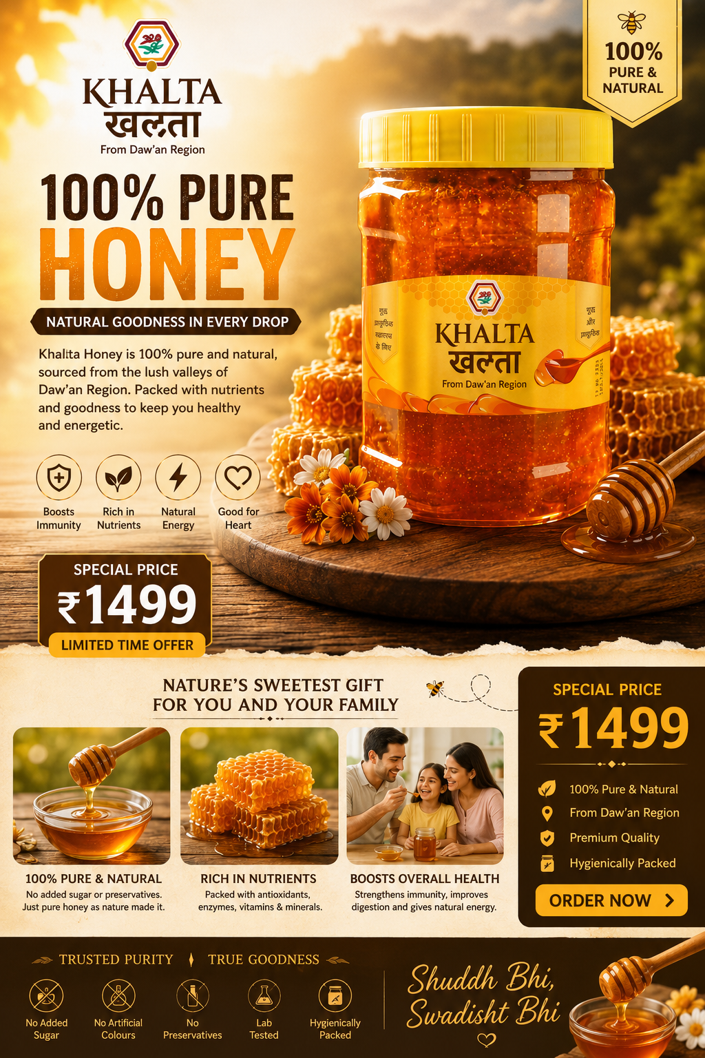 Khalta Yamani Honey 0.5 kg | For Man Power | khalta Honey